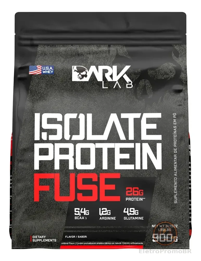 Whey Isolate Protein Fuse 900g Dark Lab Sabor Baunilha