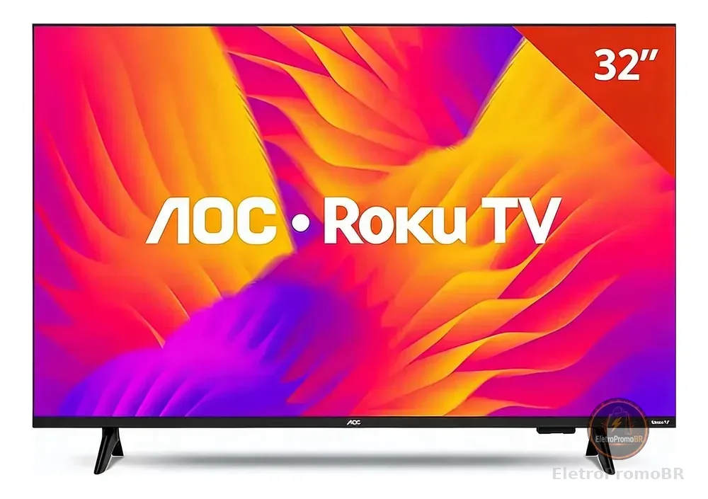 Smart Tv Aoc 32'' Led Roku Hd Wi-fi Quad Core 32s5155 Bivolt
