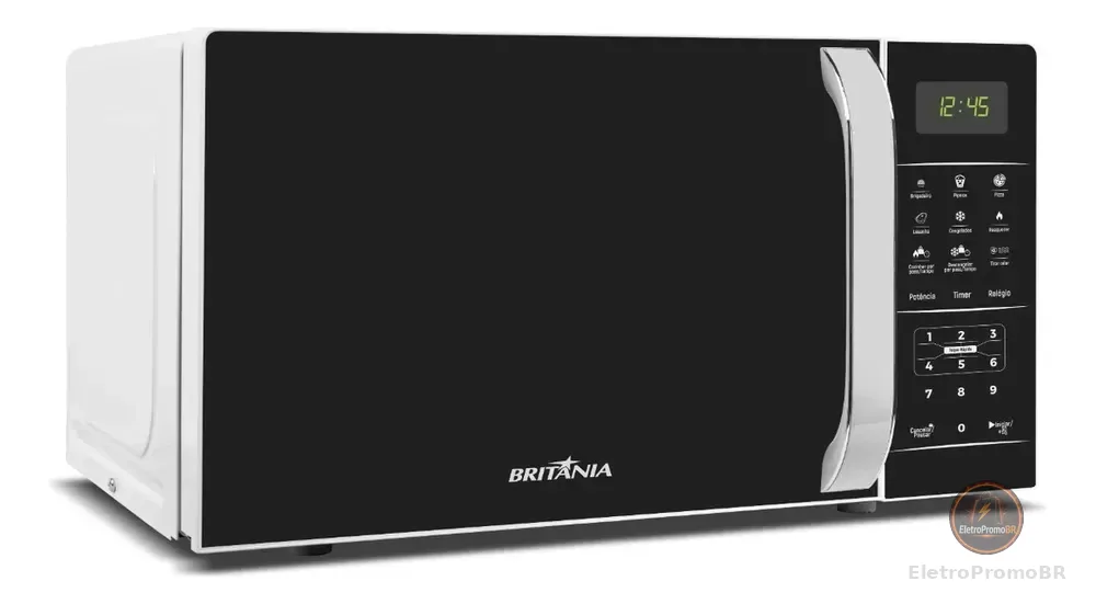 Micro-ondas Britânia Bmo23 De Preto 20l Branco