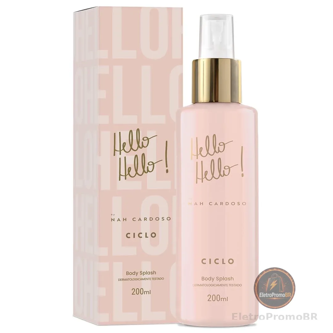 Body Splash Hello Hello Nah Cardoso 200ml Ciclo Desodorante Corporal