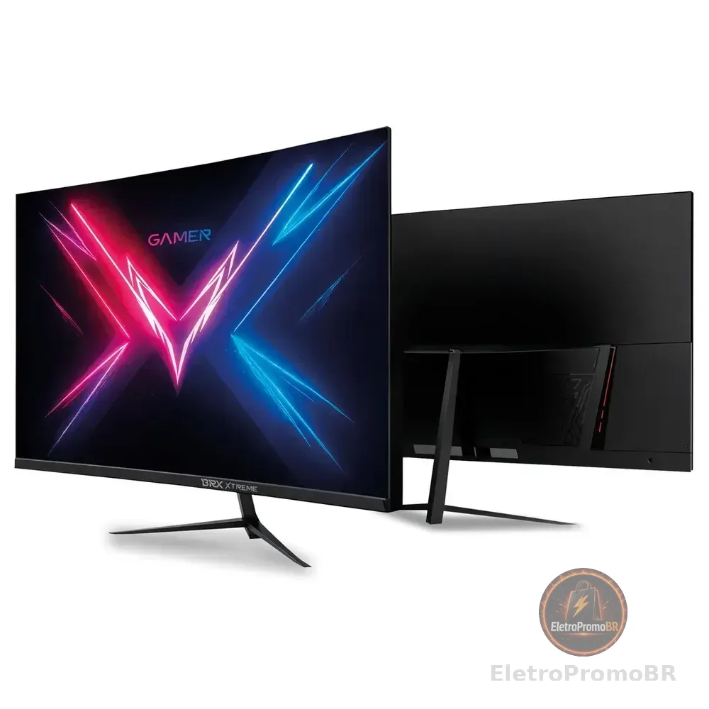 Monitor Gamer Led Brx Extreme 24 Curvo 100hz Bivolt Preto 127/220v