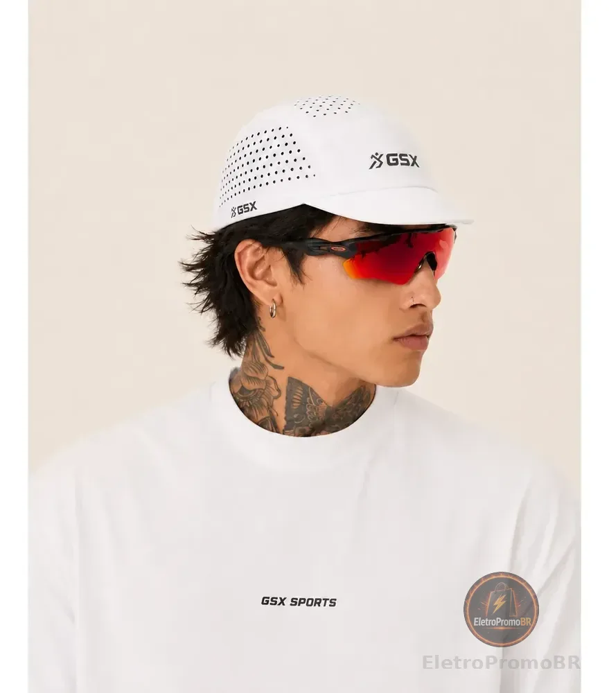 Boné Corrida Aba Curta Ultra Leve Airtech Pro Performance Branco Único