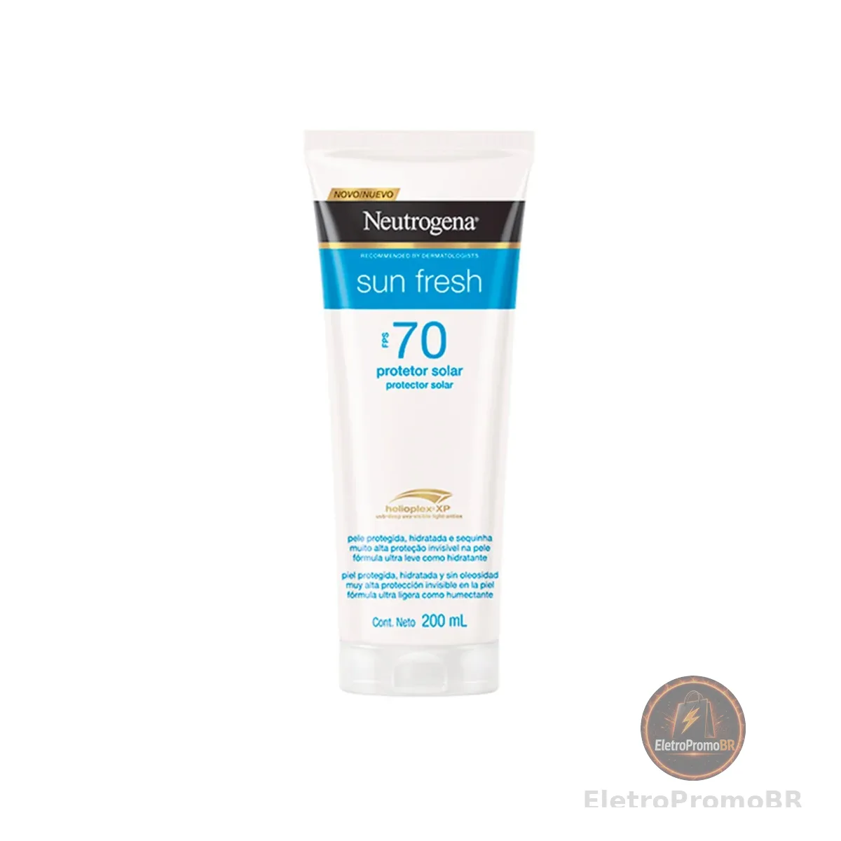 Neutrogena Sun Fresh Protetor Solar Corporal, FPS 70, 200ml