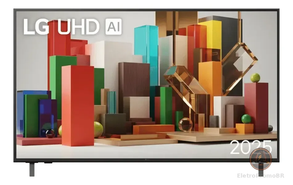 Smart TV Profissional 4K 50" LG UHD 50AU801 Processador α7 AI Ger8 Super Upscaling Google Cast Alexa Integrado Controle AI Smart Magic WebOS 25
