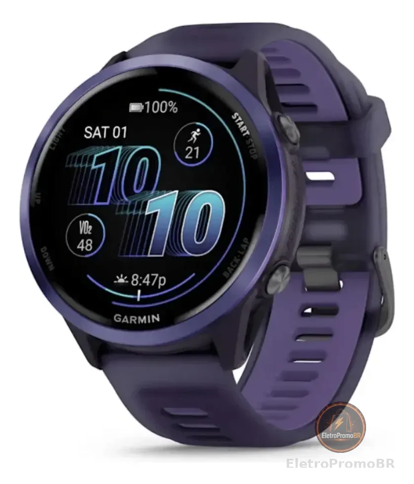 Relógio Garmin Forerunner 570 Índigo 47mm Com Monitor E Gps