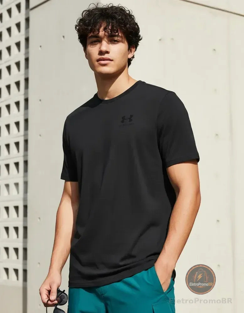Camiseta Masculina Treino Under Armour Sportstyle Left Chest Preto P