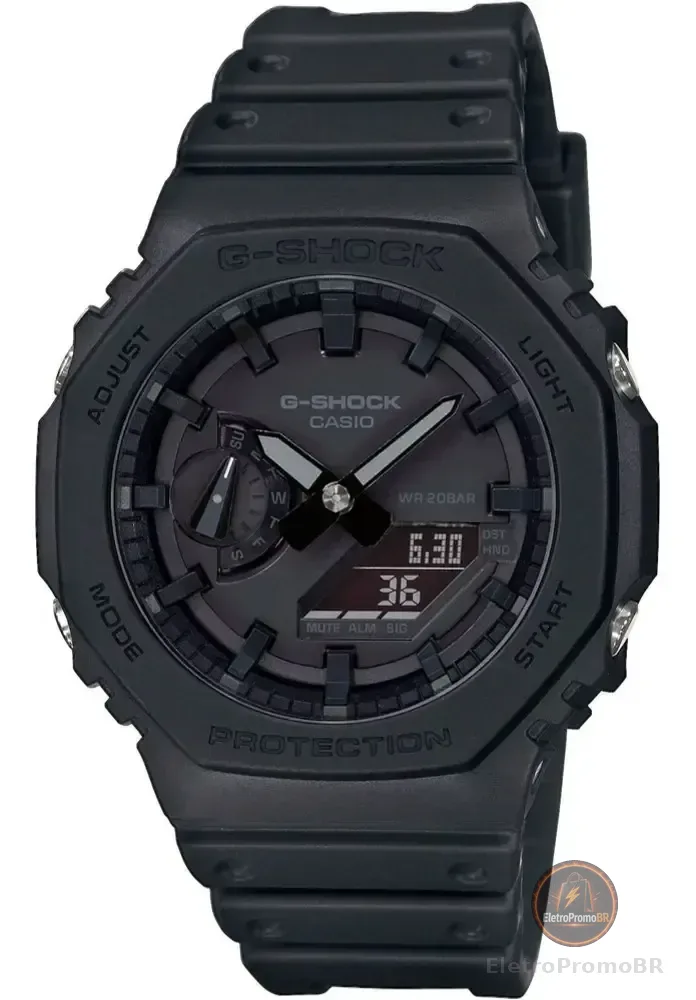 Relógio Casio G-Shock Masculino Carbon GA-2100-1A1DR Preto
