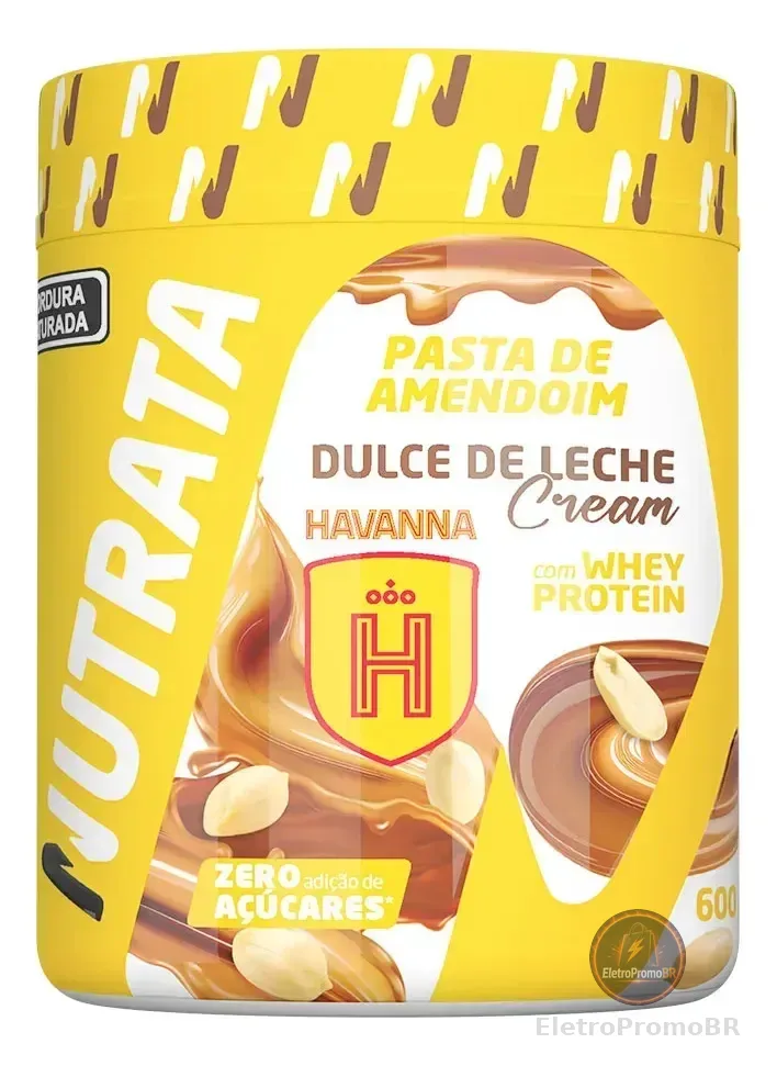 Pasta De Amendoim Sabor Havanna Cream 600g - Nutrata