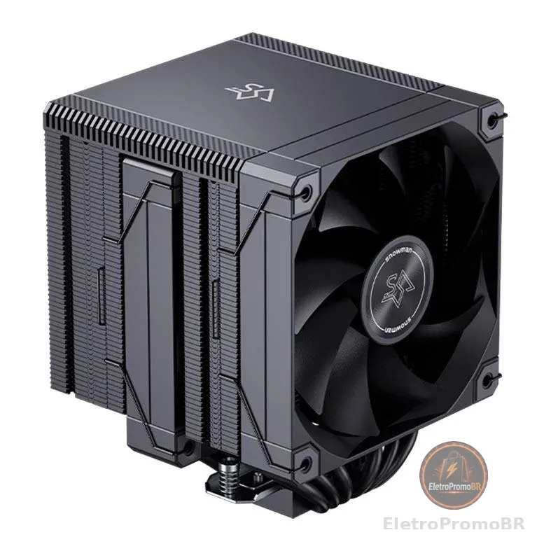 Cooler Para Processador Snowman MT660 V4, 2x120mm, Preto, MT660-V4-BK