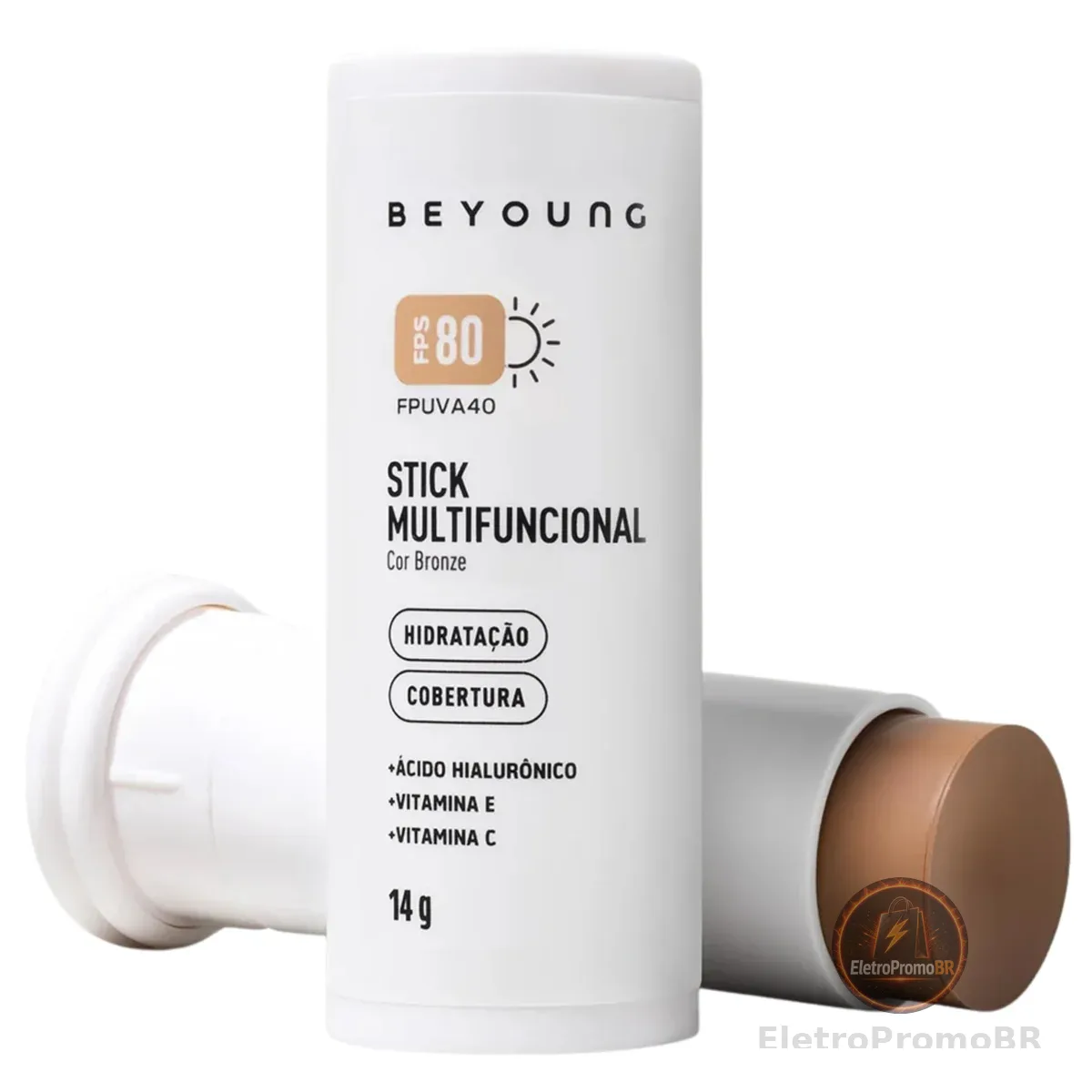 Beyoung Stick Multifuncional Com Cor FPS 80 Bronze 14g