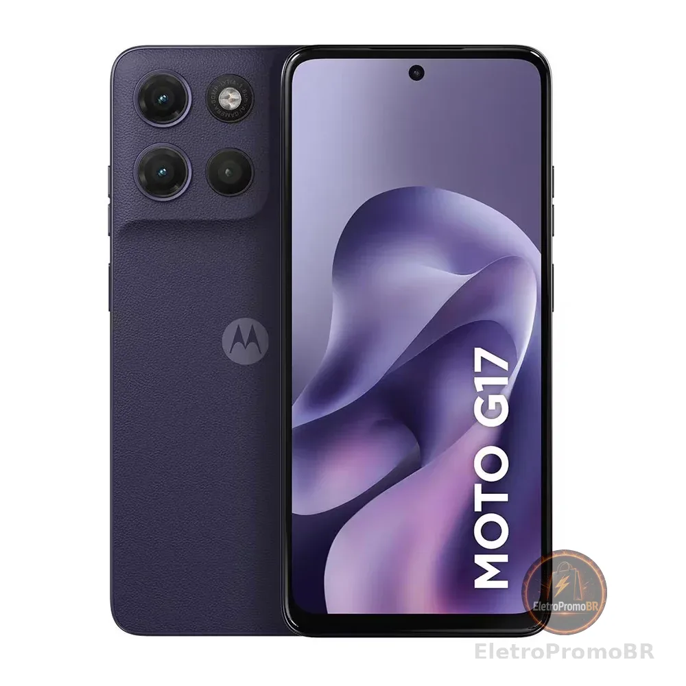 Smartphone G17 Tela 6,7 Polegadas 256GB 4G Câmera 50MP Motorola