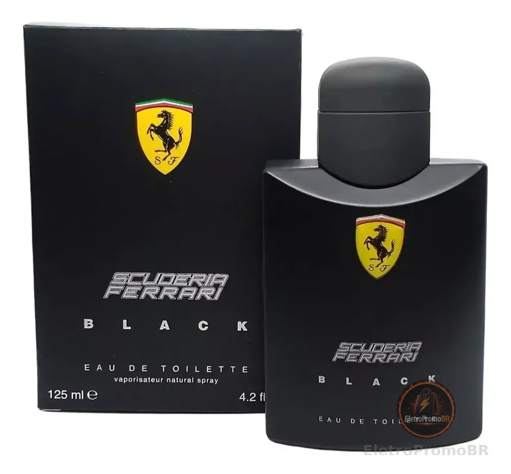 Perfume Ferrari Black 125ml Edt Scuderia Masculino Original Lacrado Nota Fiscal