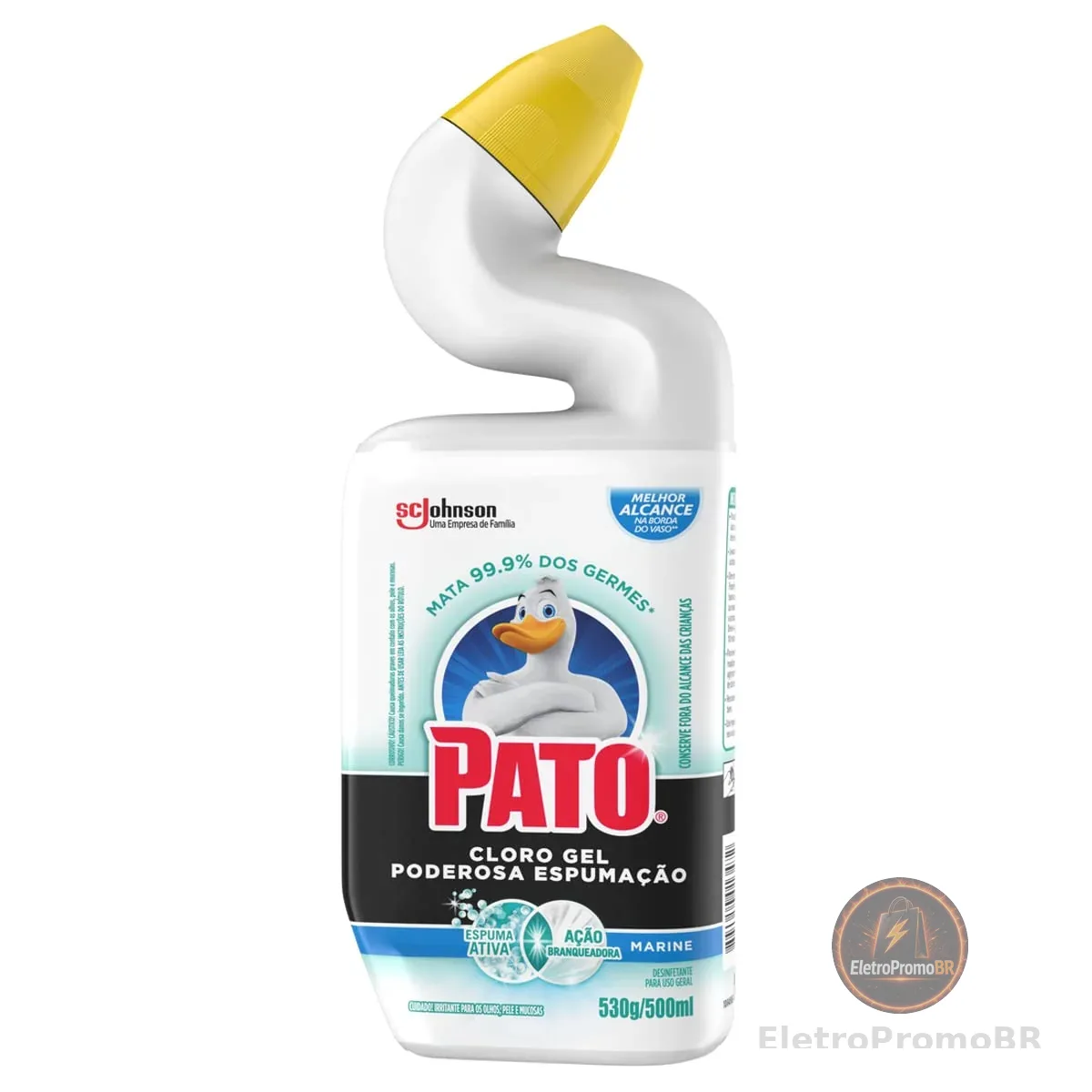 Pato Limpador Sanitário Cloro Gel Ativo Marine 500Ml