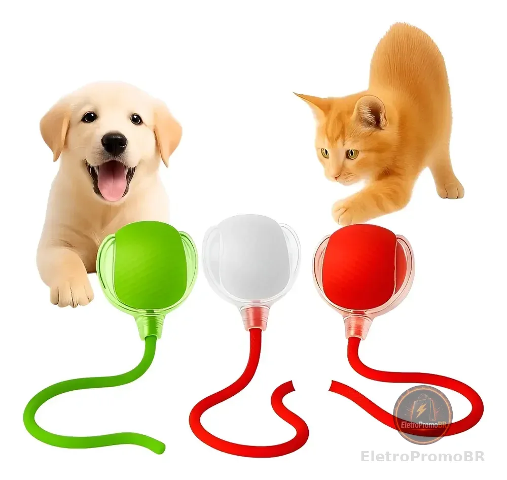 Bola Elétrica Interativa Brinquedo Inteligente Gato Cachorro Sortidos