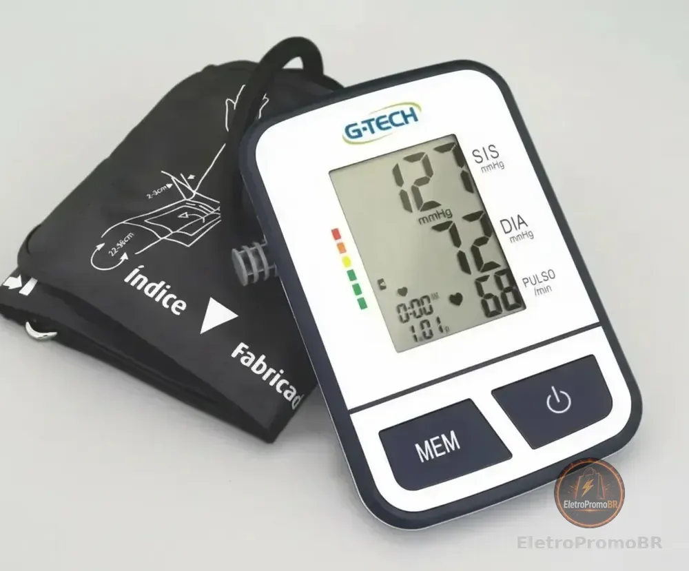 Aparelho Medidor de Pressão Digital de Braço BSP11 G-Tech