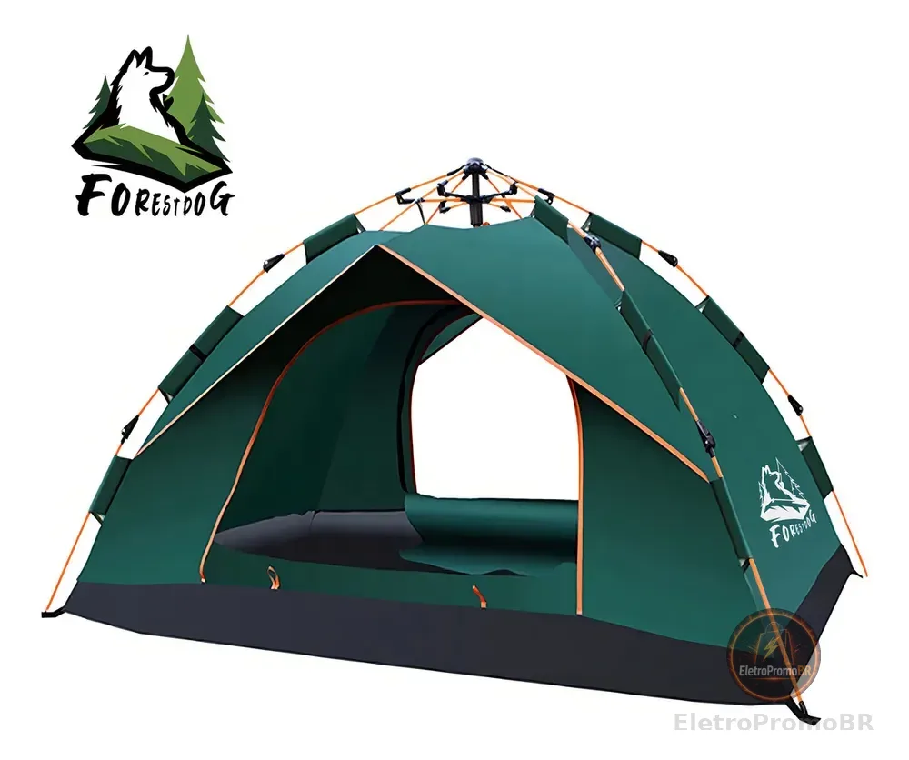 Barraca Camping Automática 2-3 Pessoas Acampamento Barraca Para Acampar, 210*160*100cm Tecido Oxford