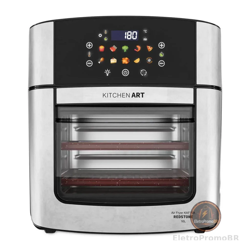 Air Fryer Kitchen Art 16L 4 em 1 com Espeto Rotisserie KAF16A