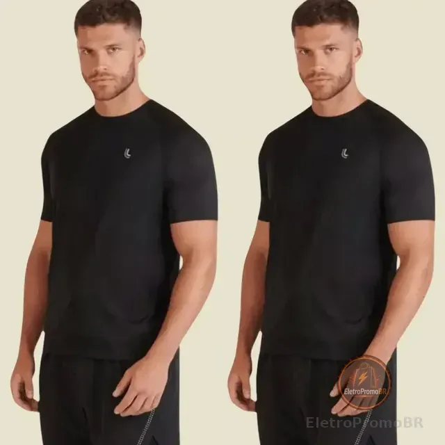 Kit 2 Camiseta Dry Masculina Fit Lupo Básica Academia
