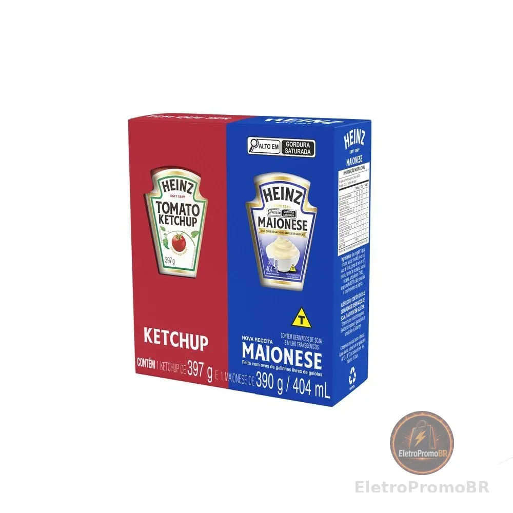 Heinz Pack Ketchup 397G + Maionese 390G