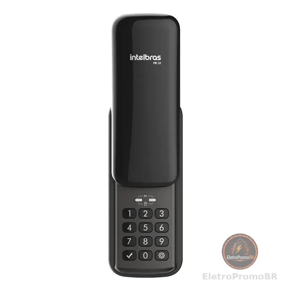 Fechadura Digital De Sobrepor Com Senha Fr 10 Preto Intelbras