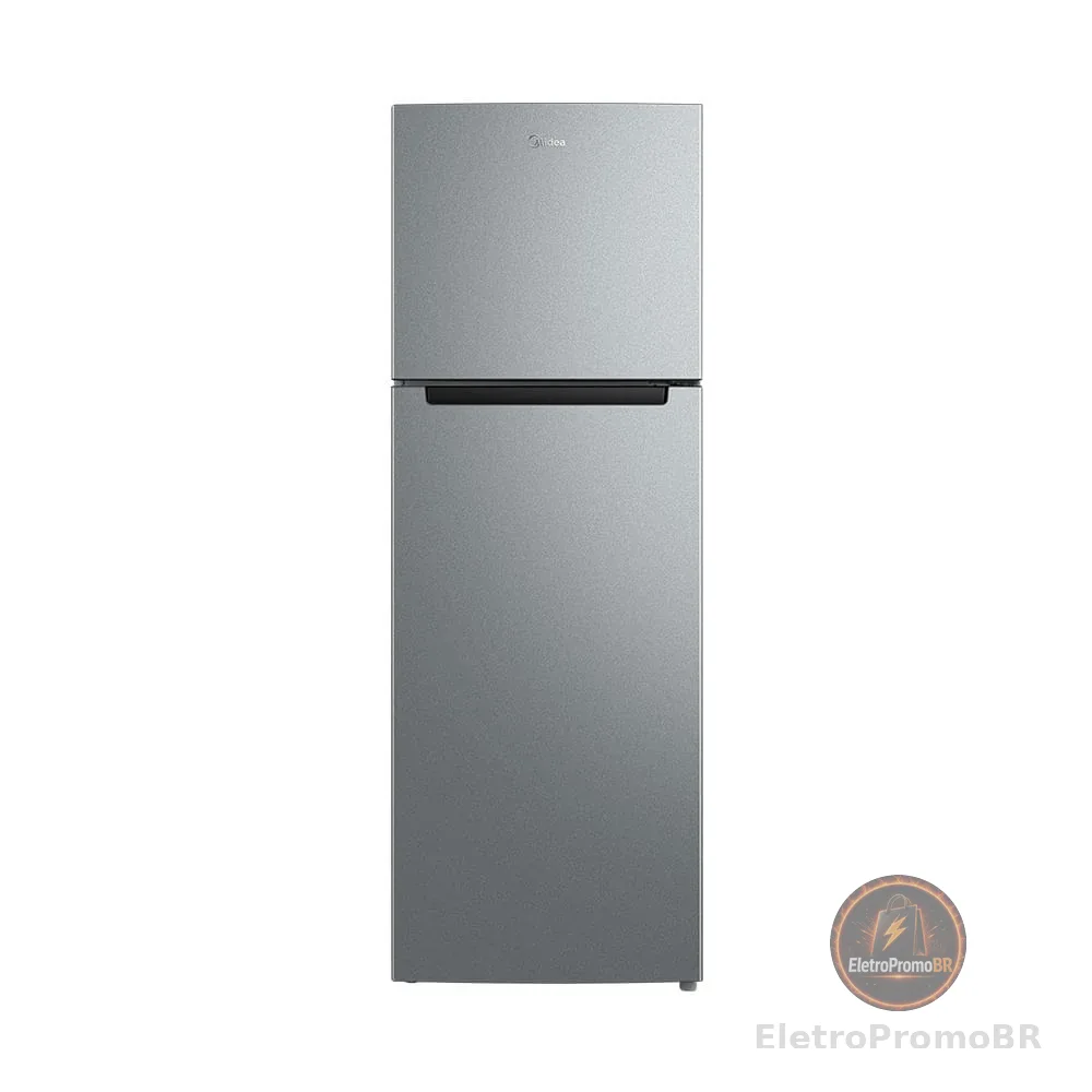 Geladeira Cycle Defrost Duplex 410L Inverter Cor Prata Midea
