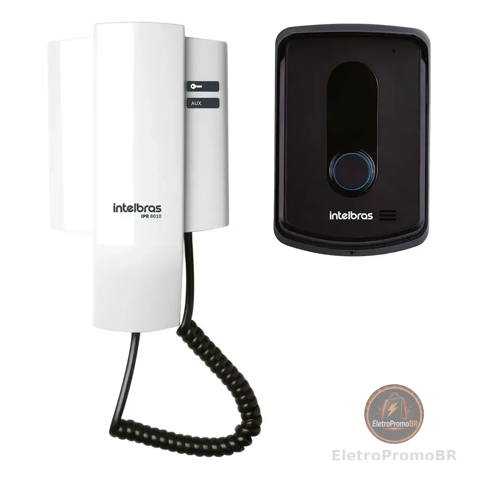 Porteiro Residencial Ipr 8010 Preto/branco Intelbras 127/220v