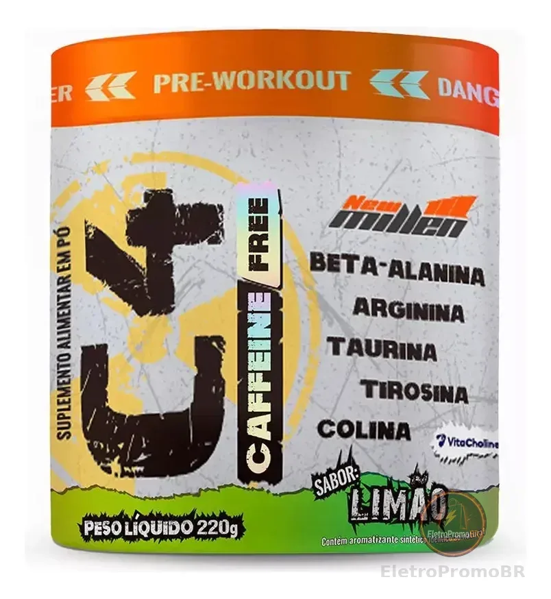 C4 Caffeine Free 220g - New Millen (pré Treino Sem Cafeína) Sabor Limão