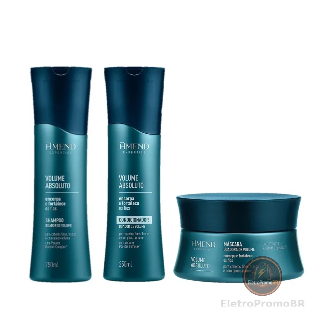 Amend KIT Volume Absoluto Shampoo e Condicionador 250ml + Máscara 300g