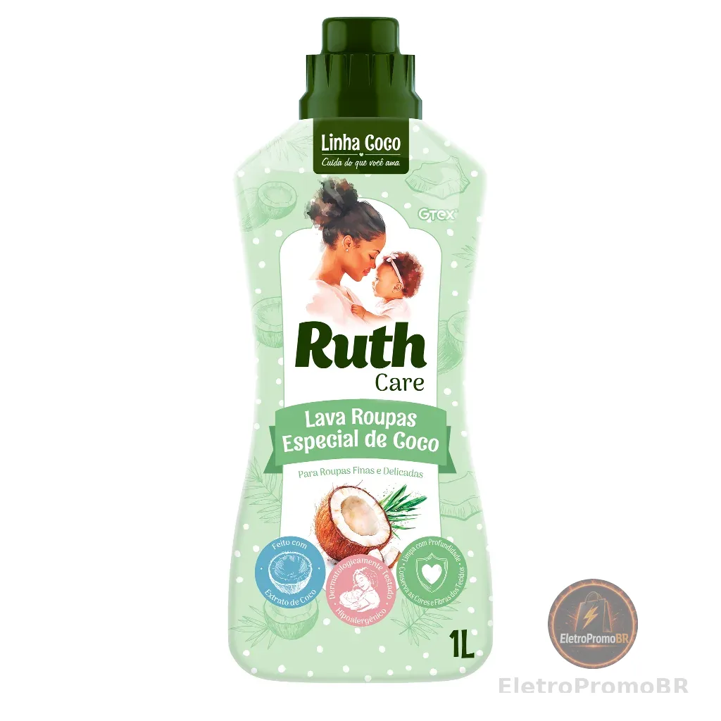 Lava Roupas Líquido Coco Ruth 1L