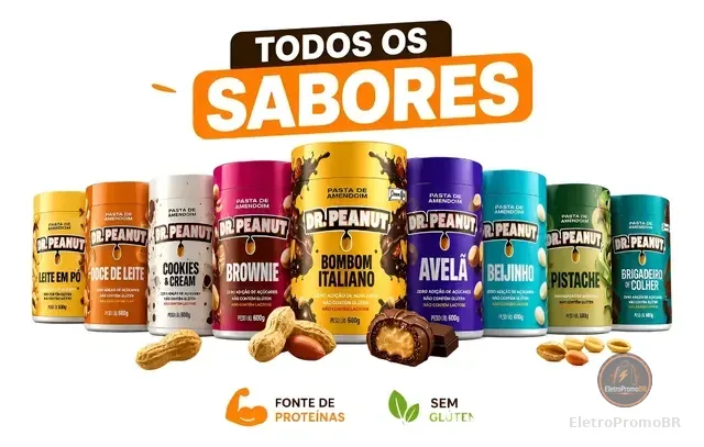 Pasta De Amendoim Dr. Peanut 600g Novos Sabores Gourmet