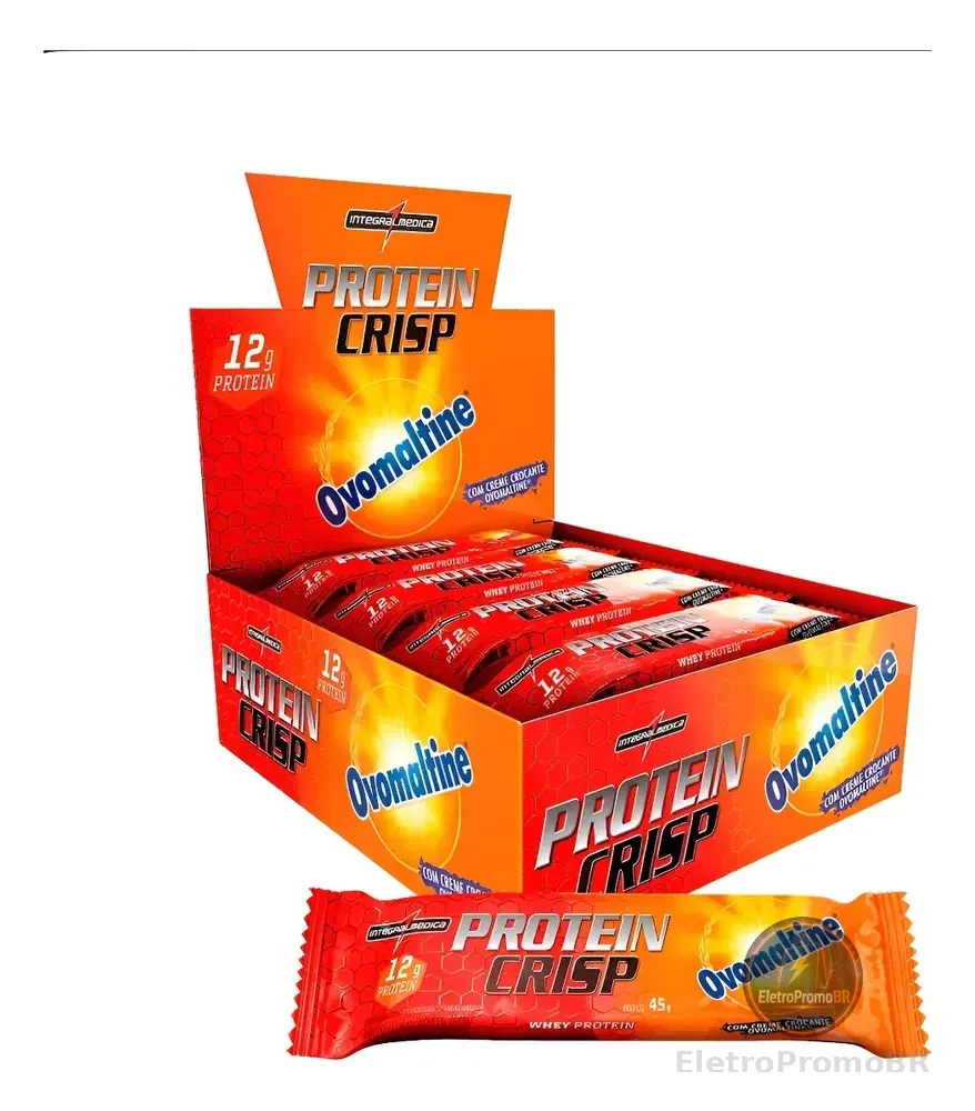 Protein Crisp Bar Ovomaltine Cx 12 Unidades - Integralmédica Ovomaltine