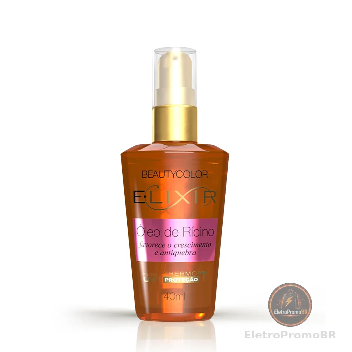 E.lixir Óleo de Rícino - Ação Antiquebra - BEAUTYCOLOR - 40ml