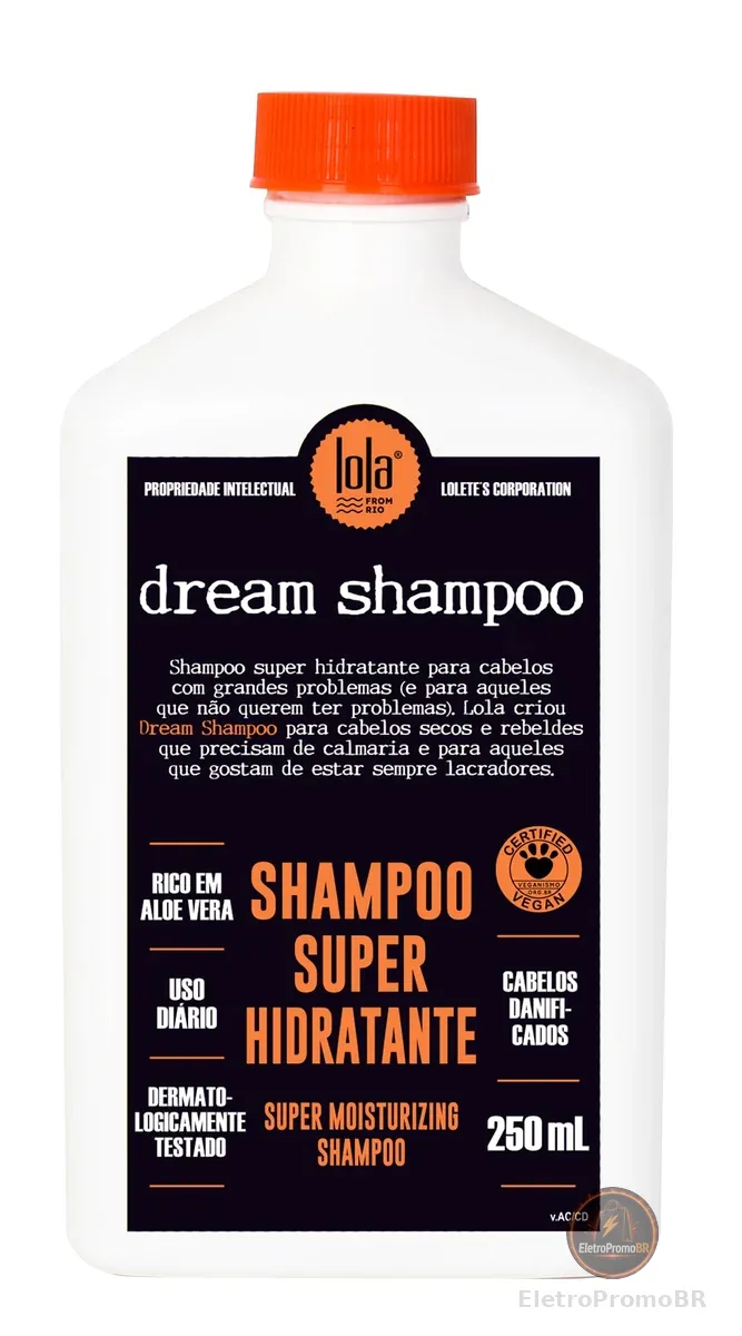Dream Cream Shampoo 250ml , Lola Cosmetics