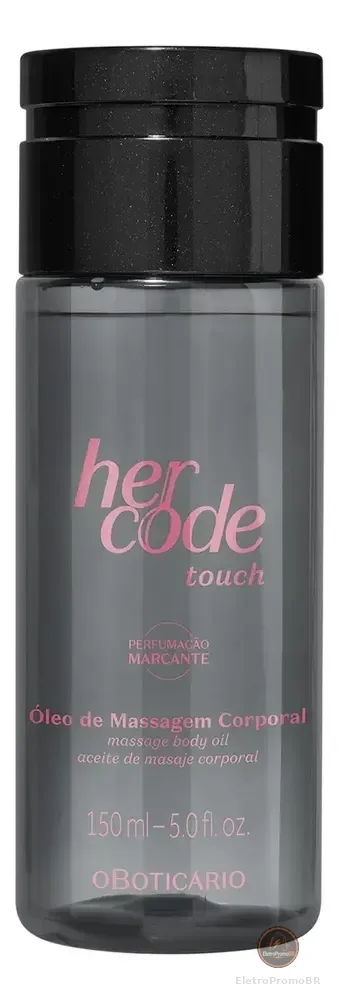 O Boticário Her Code Touch Óleo Massagem Corporal 150ml