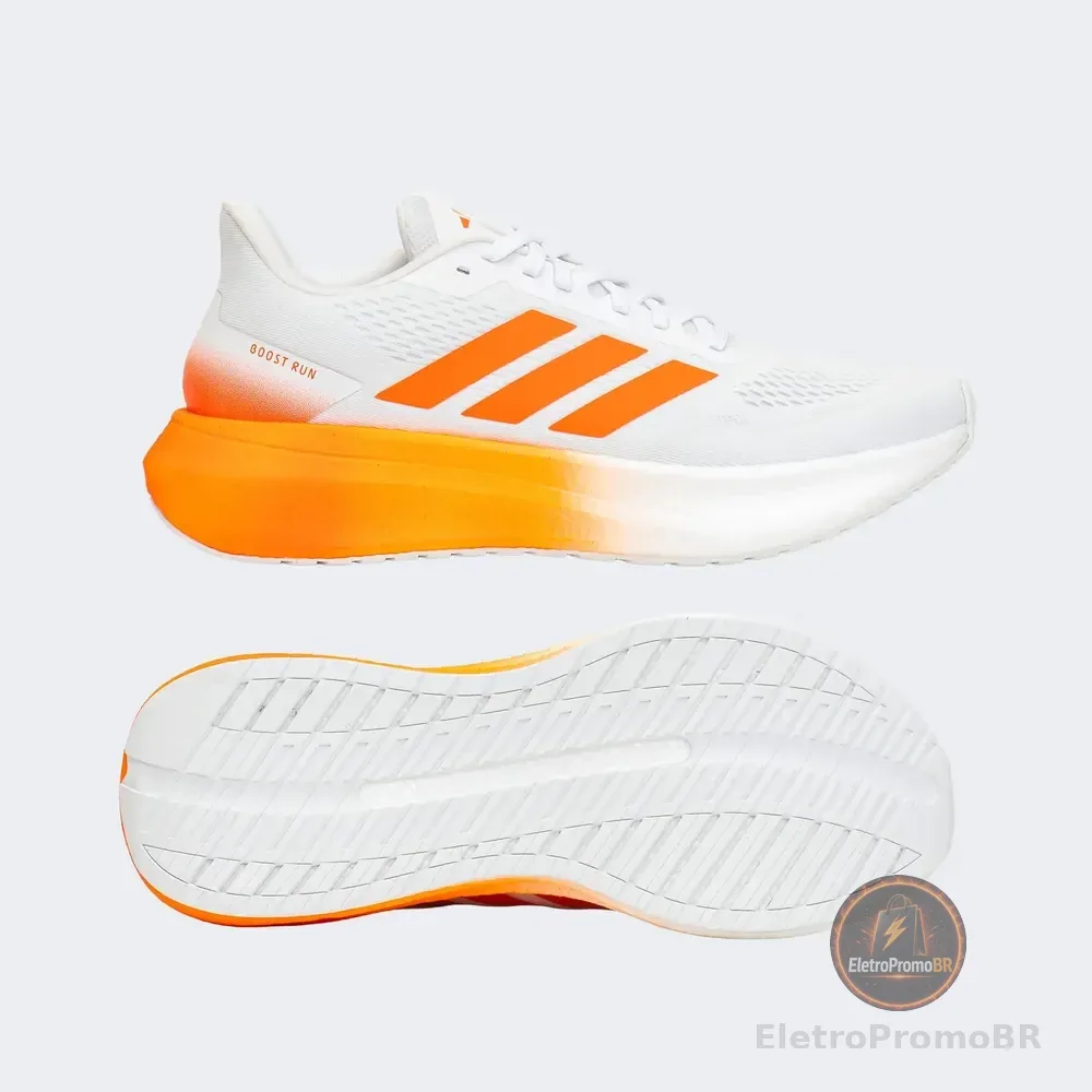 Tênis Masculino Boost Run M adidas Branco Liso 38 Br