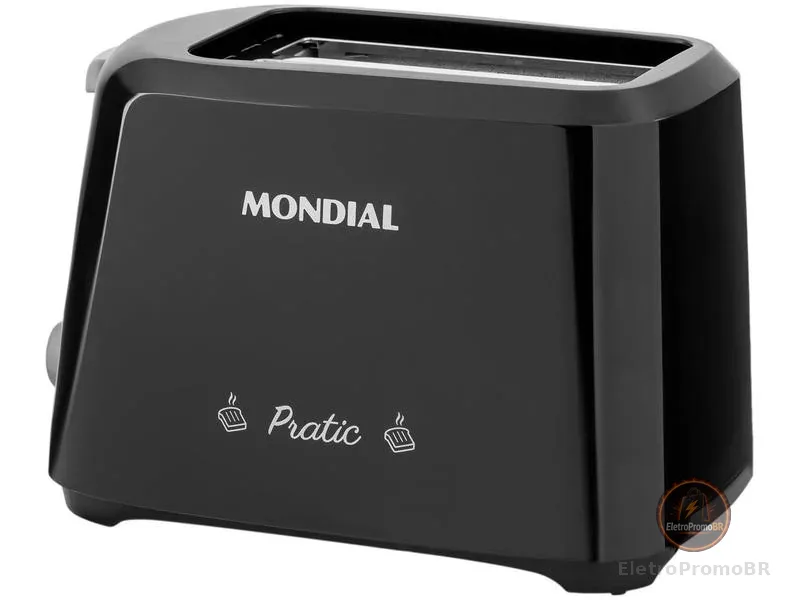 Torradeira Mondial Pratic T-18 Preto e Prata