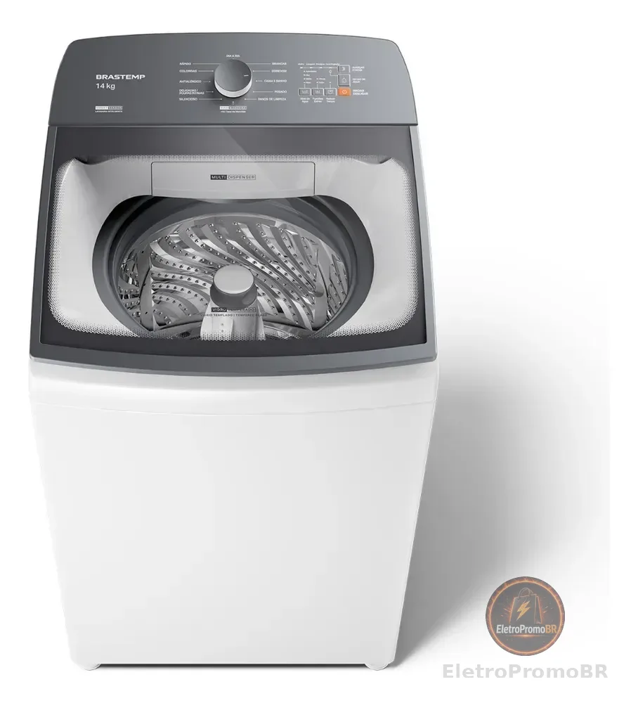 Máquina de Lavar Brastemp 14Kg Branca Smart Sensor- BWJ14AB