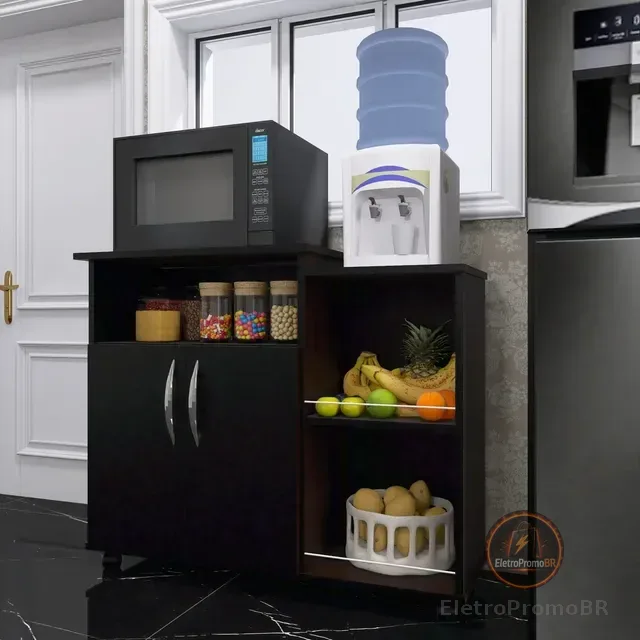 Fruteira De Cozinha Chão Sem Aço De Madeira Porta Bebedouro