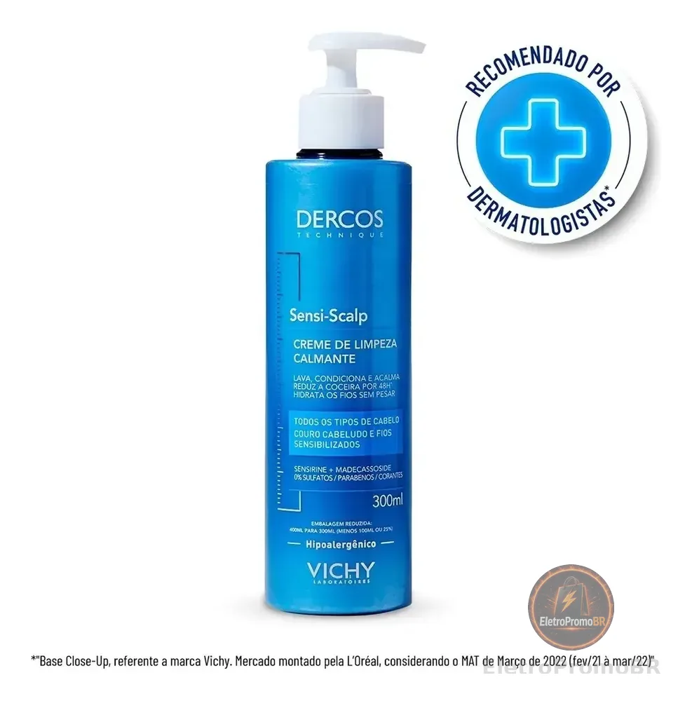 Creme De Limpeza Capilar Sensi Scalp 300ml Vichy Dercos