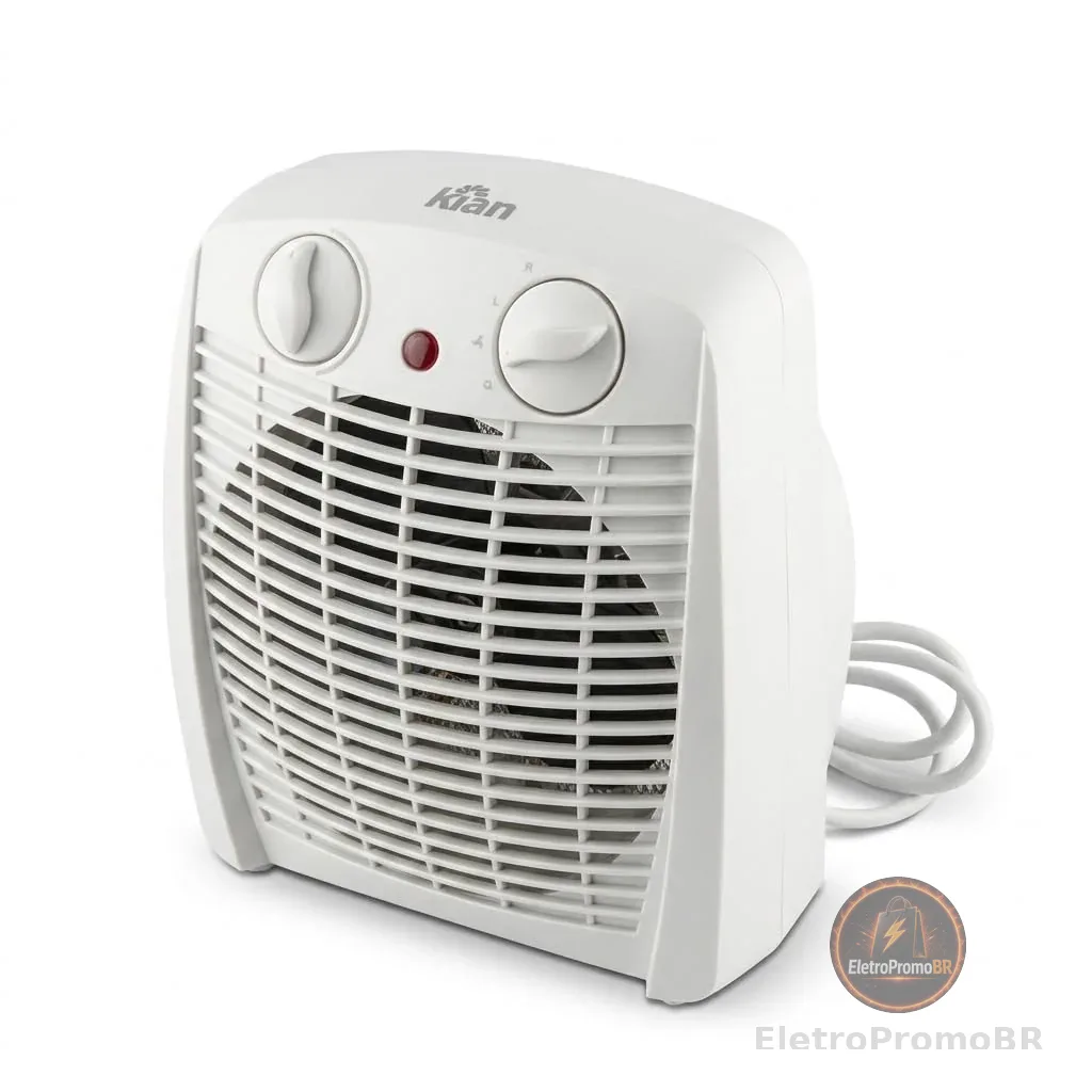 Aquecedor elétrico Kian AQ-100 1800W 2 níveis branco 127V