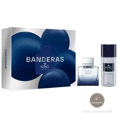 Kit Perfume Masculino Banderas King of Seduction 1 Eau de Toilette de 100ml + 1 Desodorante spray