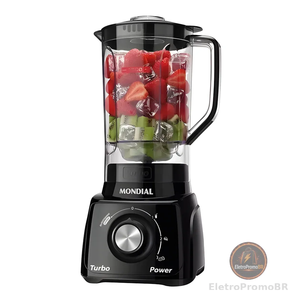 Liquidificador Mondial L‑99 Turbo 550 W 3 Velocidades