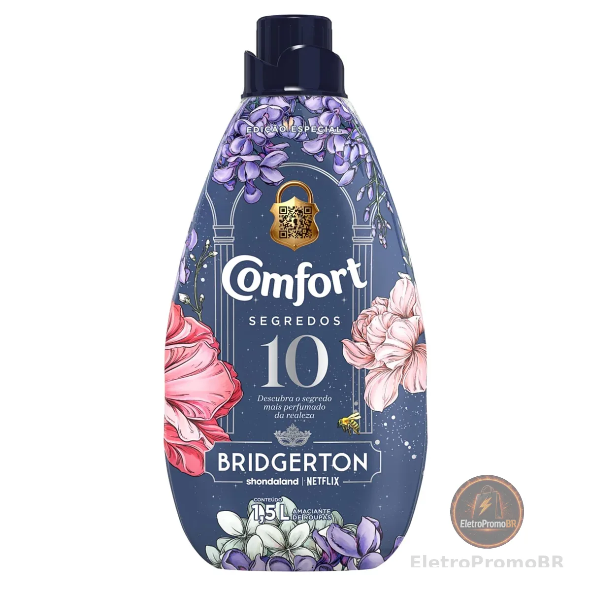 Amaciante de Roupa 10 Bridgerton Comfort Segredos Frasco 1,5l Edição Especial