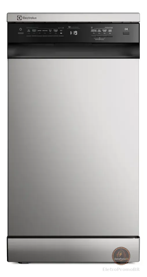 Lava-louça Electrolux 10 Serviços Inox Lava E Seca 50' Ls10e Prateado
