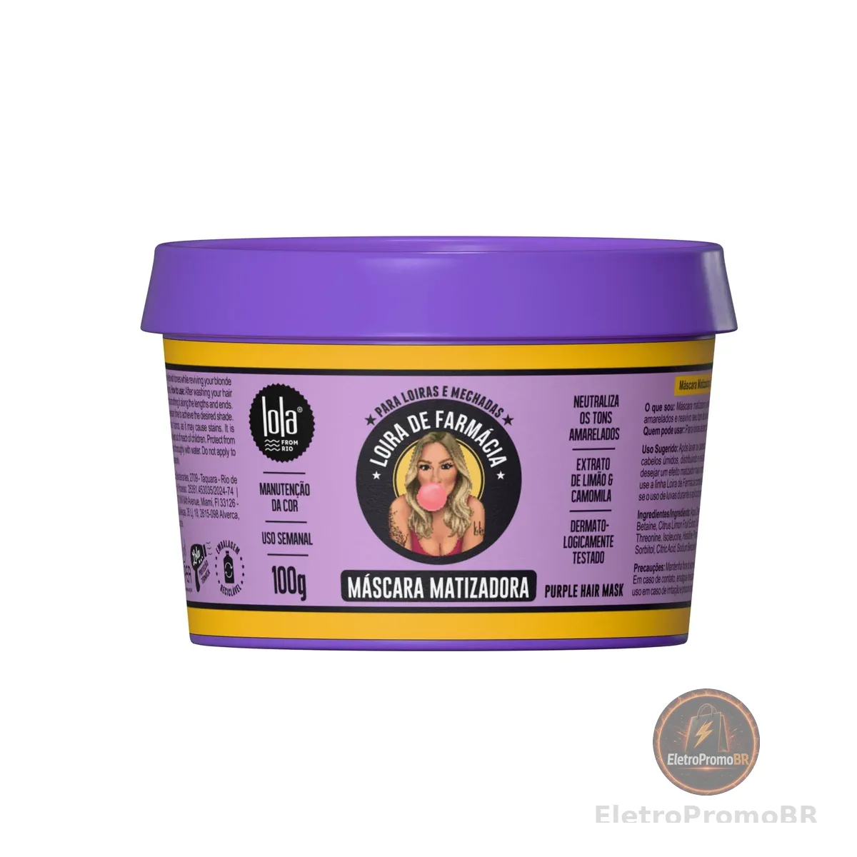 Lola Cosmetics Máscara Matizadora Loira de Farmácia 100 g