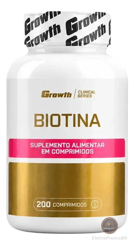 Biotina 200 Comprimidos Growth Supplements Natural
