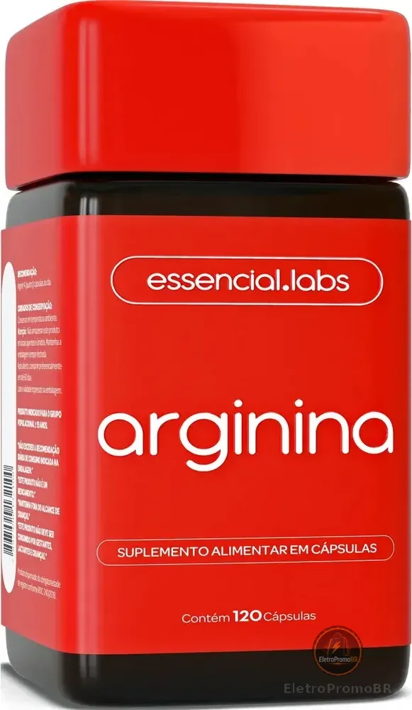 ARGININA 2000mg por dose - Fórmula Concentrada e com Máxima Absorção - 120 Cápsulas