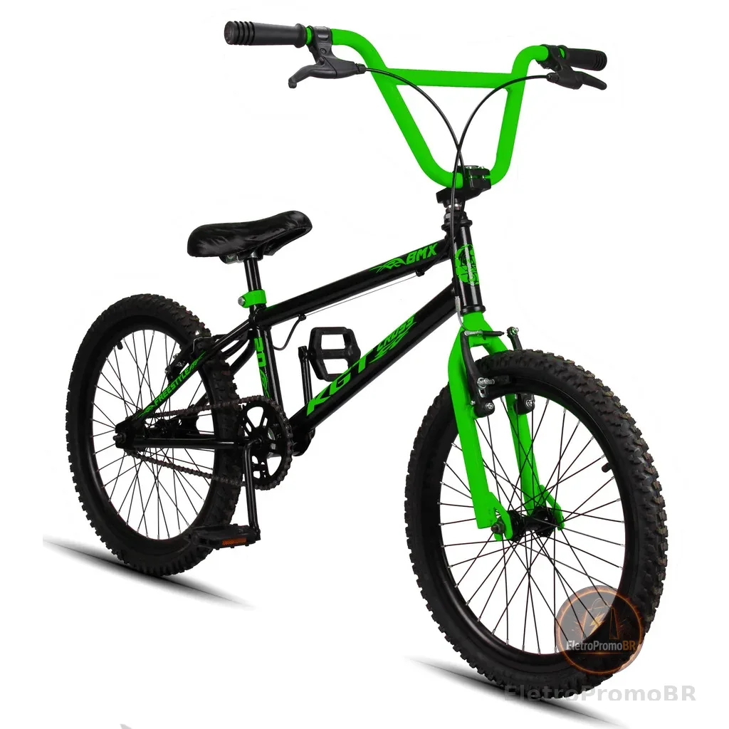Bicicleta Aro 20 KGT Cross Bmx FreeStyle Infantil Juvenil Aro Aero V-Brake