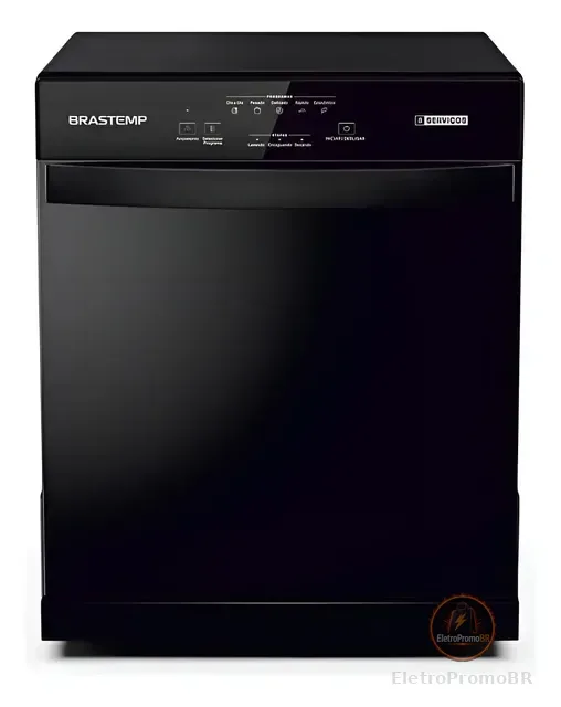 Lava Louças Brastemp 8 Serviços Preta - Blf08ae