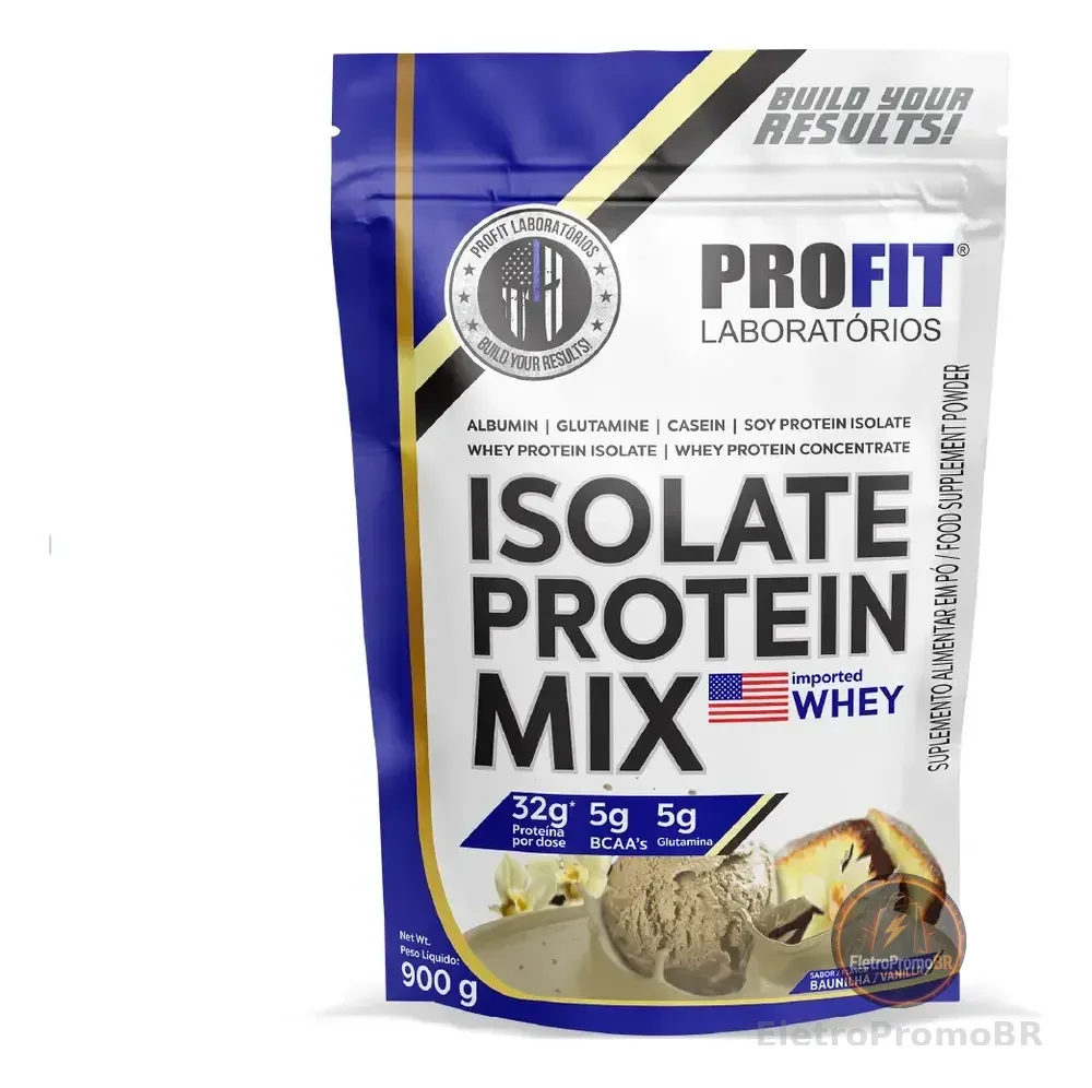 Suplemento Em Pó Profit Labs Isolate Protein Mix Whey Sabor Baunilha Em Sachê De 900g